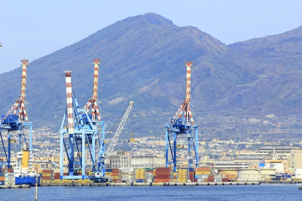 Порту Неаполя Залізо Кран — стокове фото