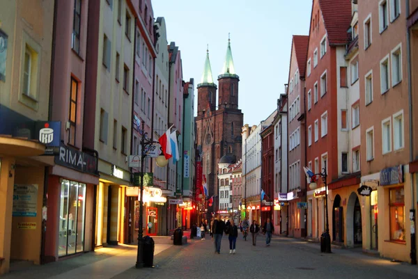 Polonia Legnica Mayo 2016 Legnica Una Ciudad Suroeste Polonia Calle —  Fotos de Stock