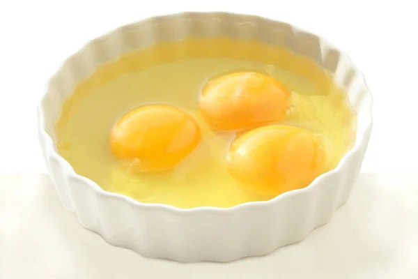 Lezzetli Whollesome Gıda Olarak Çiğ Tavuk Yumurtaları — Stok fotoğraf