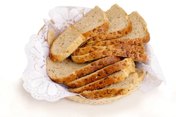 Slices Tasty Bread Close — Stock Photo, Image