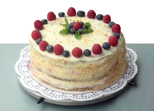 lezzetli çok renkli doğum günü pastası