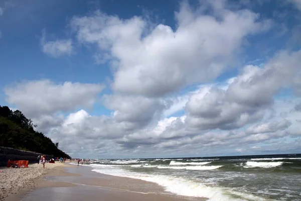 Krajobraz Strony Morza Plaży — Zdjęcie stockowe
