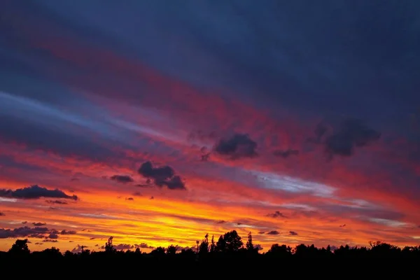 Landscape Sea Sky Clouds Sunset — Stock Photo, Image