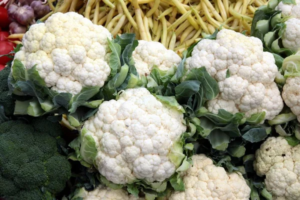 Verduras Blancas Sabrosas Coliflor — Foto de Stock