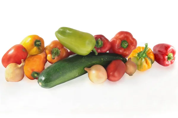 various tasty and multicolor vegetables