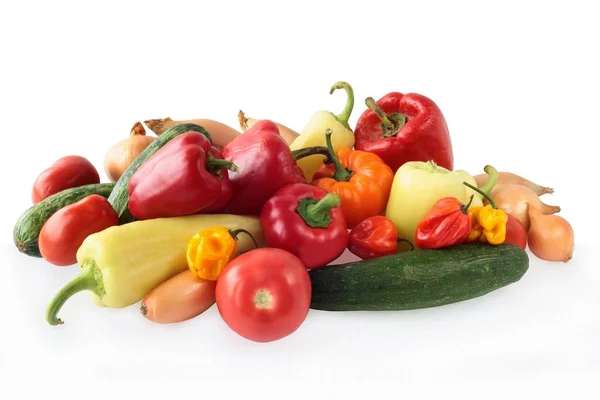 Verduras Multicolores Para Ensaladas Comidas Cocina —  Fotos de Stock