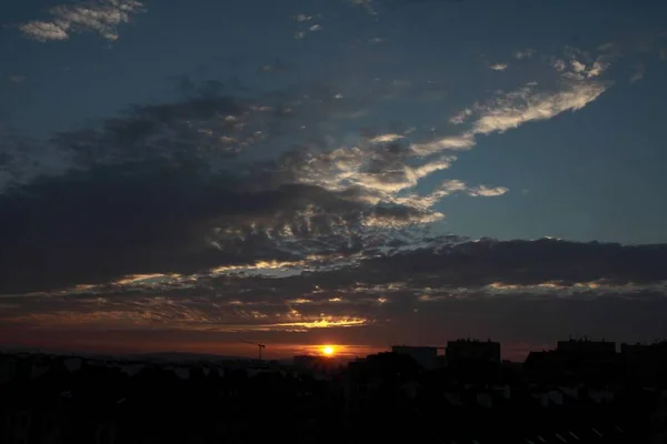 Picturesque Phenomenon Sunset Evening — Stock Photo, Image