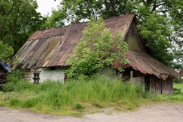 Mycket Gammal Stuga — Stockfoto