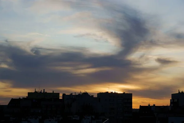 Multicolor Sky Clouds Susnset — Stock Photo, Image