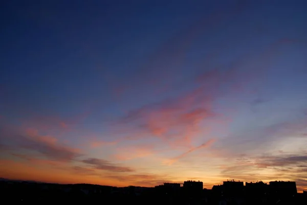 Живописный Пейзаж Вечера Закатом — стоковое фото