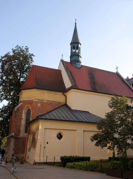 Vista Igreja Saint Giles Cracóvia — Fotografia de Stock