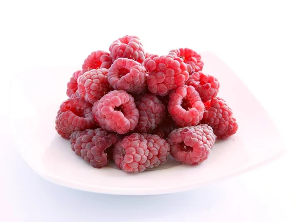 Some Sweet Delicious Raspberries Dessert — Stock Photo, Image