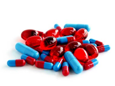 ilaç olarak çok renkli haplar ve kapsüller