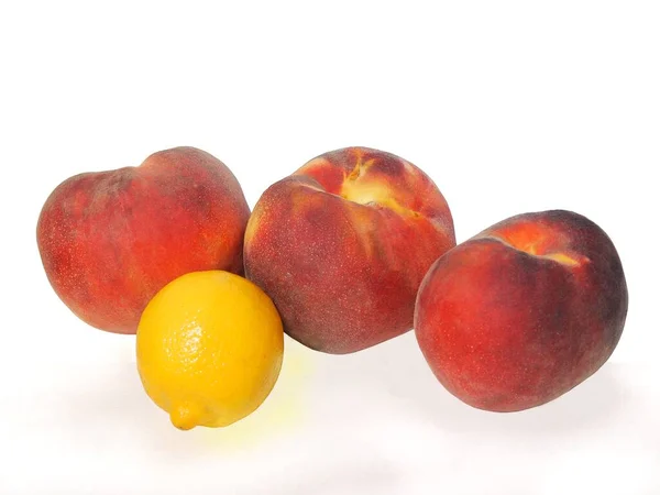 Smakelijke Zoete Perziken Als Heerlijke Vruchten — Stockfoto