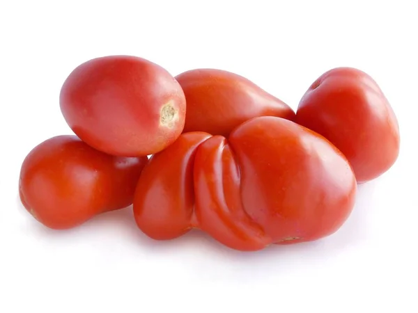 Fruta Tomate Roja Sabrosa Madura Cerca — Foto de Stock