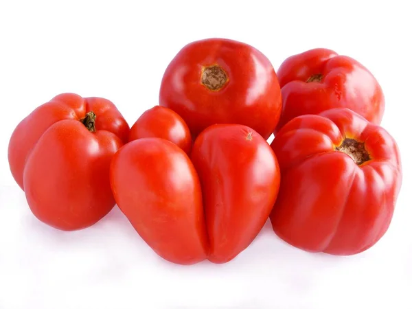 Tomates Saborosos Vermelhos Para Comer Cozinhar — Fotografia de Stock