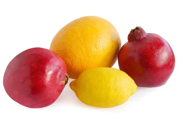 Pomegranates Citrus Fruits Juice Close — Stock Photo, Image