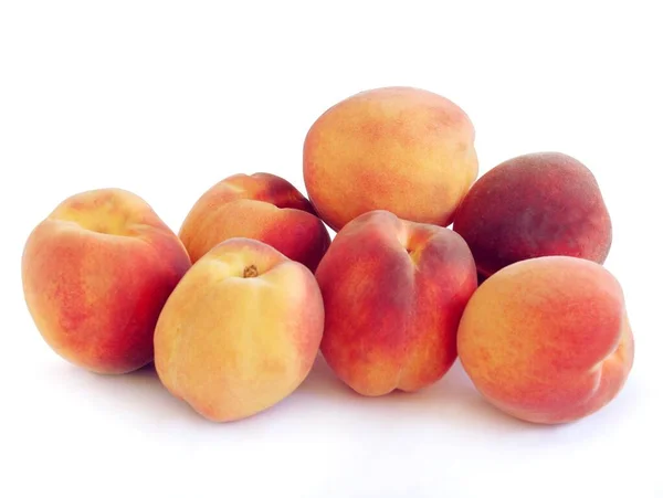 Lekker Zoet Rode Perziken Als Heerlijk Fruit — Stockfoto
