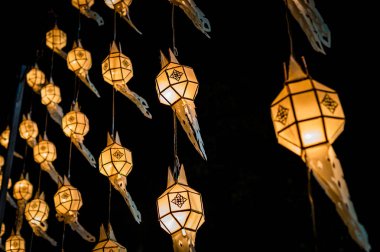 Lamba tasarımı, dekorasyon Yee Peng Festivali için closeup