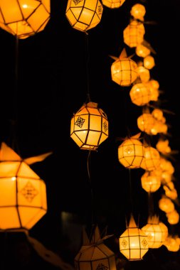 Lamba tasarımı, dekorasyon Yee Peng Festivali için closeup