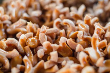 Küçük sosisli sandviç in closeup