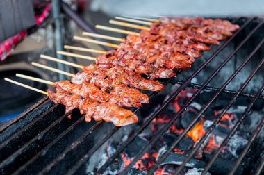 Yemek için ızgara tavuk ciğeri Closeup