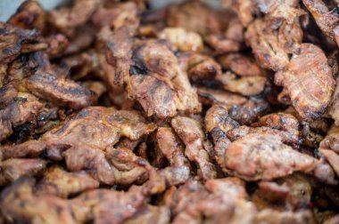 Gıda maddesi için yığın domuz diliminin kapatılması