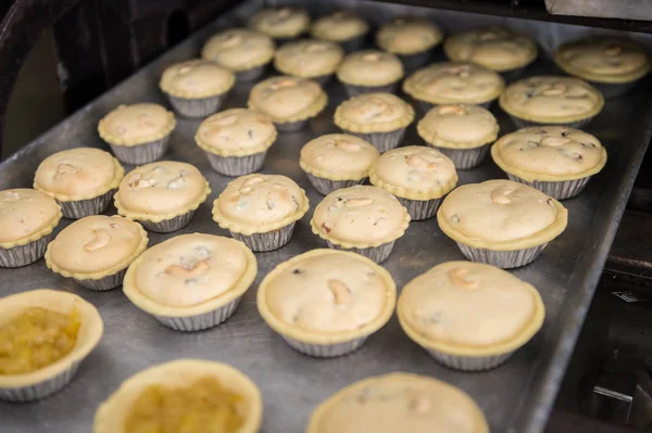 Närbild av Cup Cake söt mat, Made in Bakery Shop för Food Bus — Stockfoto