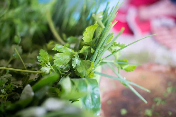 Closeup of fresh vegetable for ingredient food — Stock Photo, Image