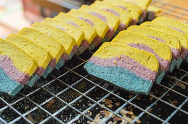 Meyveli kek organik sağlıklı beslenme tarzı closeup