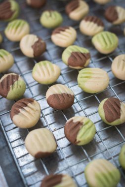 Alman Tereyağı Kurabiyelerinin Yakın Çekim