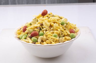 indian khatta meetha namkeen mixture clipart