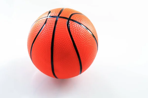 Basquete Fundo Branco Como Uma Atividade Esportes Fitness — Fotografia de Stock