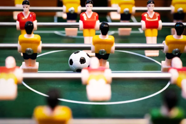 Asztali Foci Csocsó Futballista Sport Koncepció — Stock Fotó