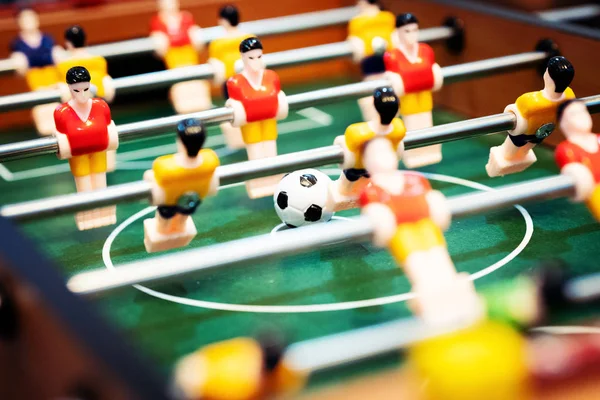 Foosball Table Soccer Football Player Sport Concept — Stock Photo, Image