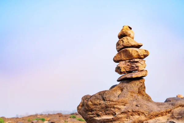Ισορροπία Και Αρμονία Πέτρα Στοίβα Διαφορά Πάντα Εξαιρετική Και Θέσει — Φωτογραφία Αρχείου