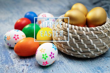 Paskalya yumurtası, mutlu Paskalya Pazar AVI tatil dekorasyon