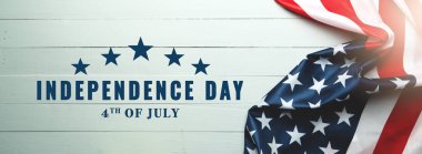ABD Bağımsızlık Günü 4 Temmuz konsepti, Amerika Birleşik Devletleri bayrağı