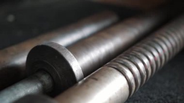 Eski halter egzersiz jimnastik salonu.