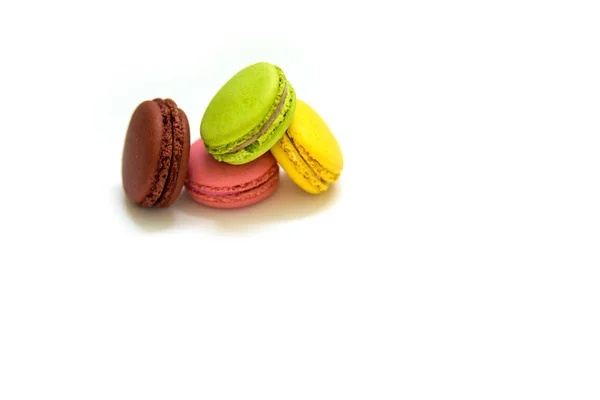 바탕에 달콤한 다채로운 Macarons — 스톡 사진