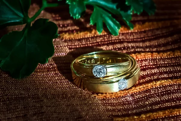 Close up wedding's rings. — Stock Photo, Image