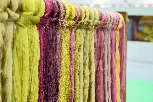 Details of natural colourful silk.