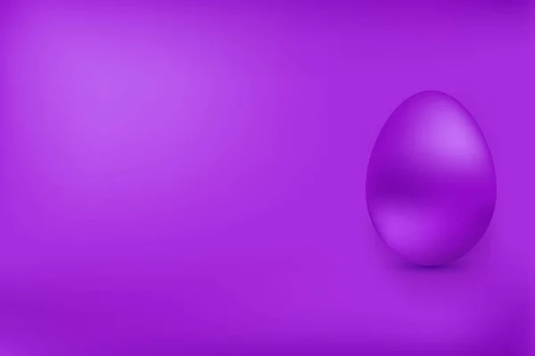 Œuf de poulet violet sur fond rouge. Élément de conception . — Image vectorielle