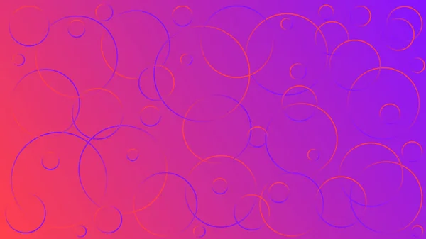 Illustration vectorielle rose-violet brillant, qui se compose de cercles de différentes tailles . — Image vectorielle