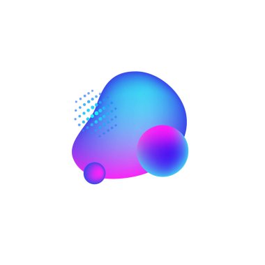 Tasarım ve dekorasyon için sıvı soyut unsur.