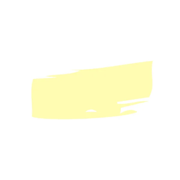 Distress texture banners.Grungy pennelli verniciati. cornice giallo pastello . — Vettoriale Stock