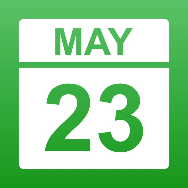 Május 23-án. a naptár nap. — Stock Vector
