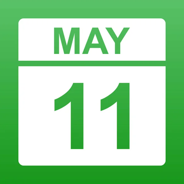 11. května. den v kalendáři.. — Stockový vektor
