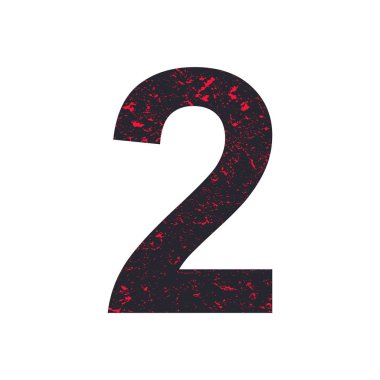 İki numara. 2 stilize grunge doku.