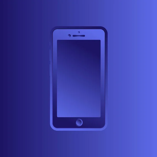 Smartphone in a fashion violet color.On a purple background. — Stock Photo, Image